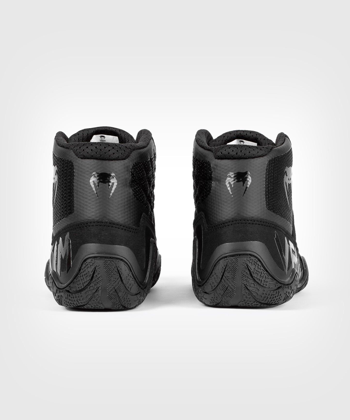 Venum Elite Wrestling Shoes - Black/Black