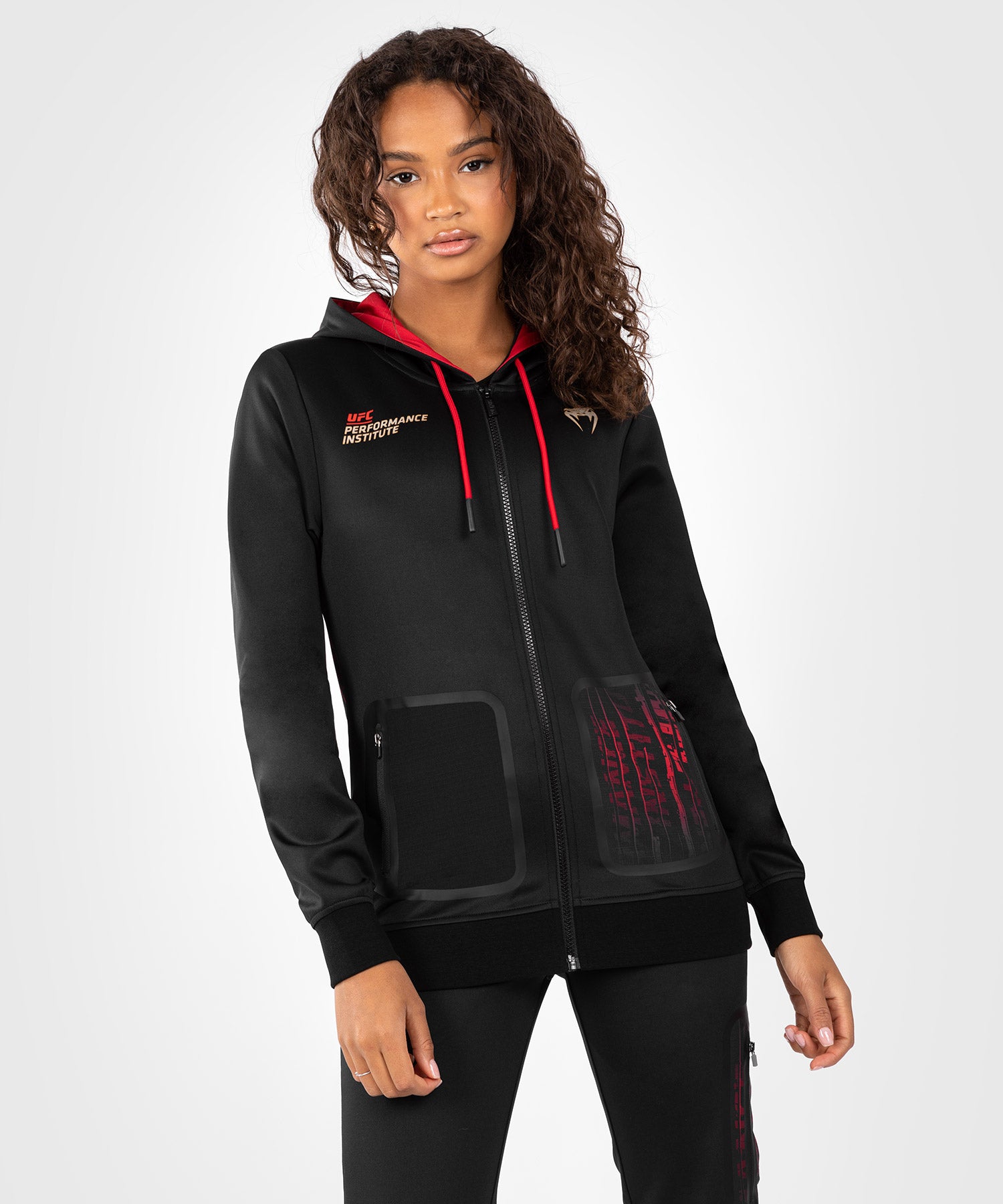Red hoodie jacket women's hot sale
