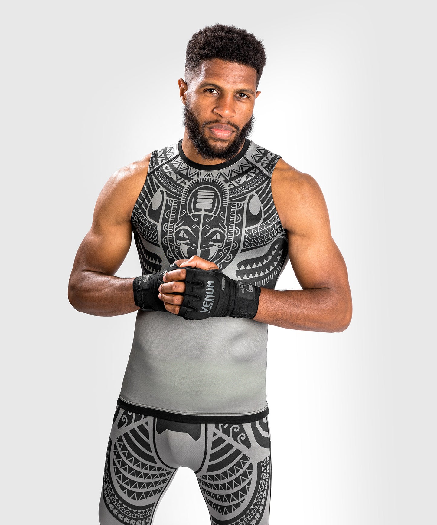 Venum Nakahi Rashguard - Sleeveless - Grey