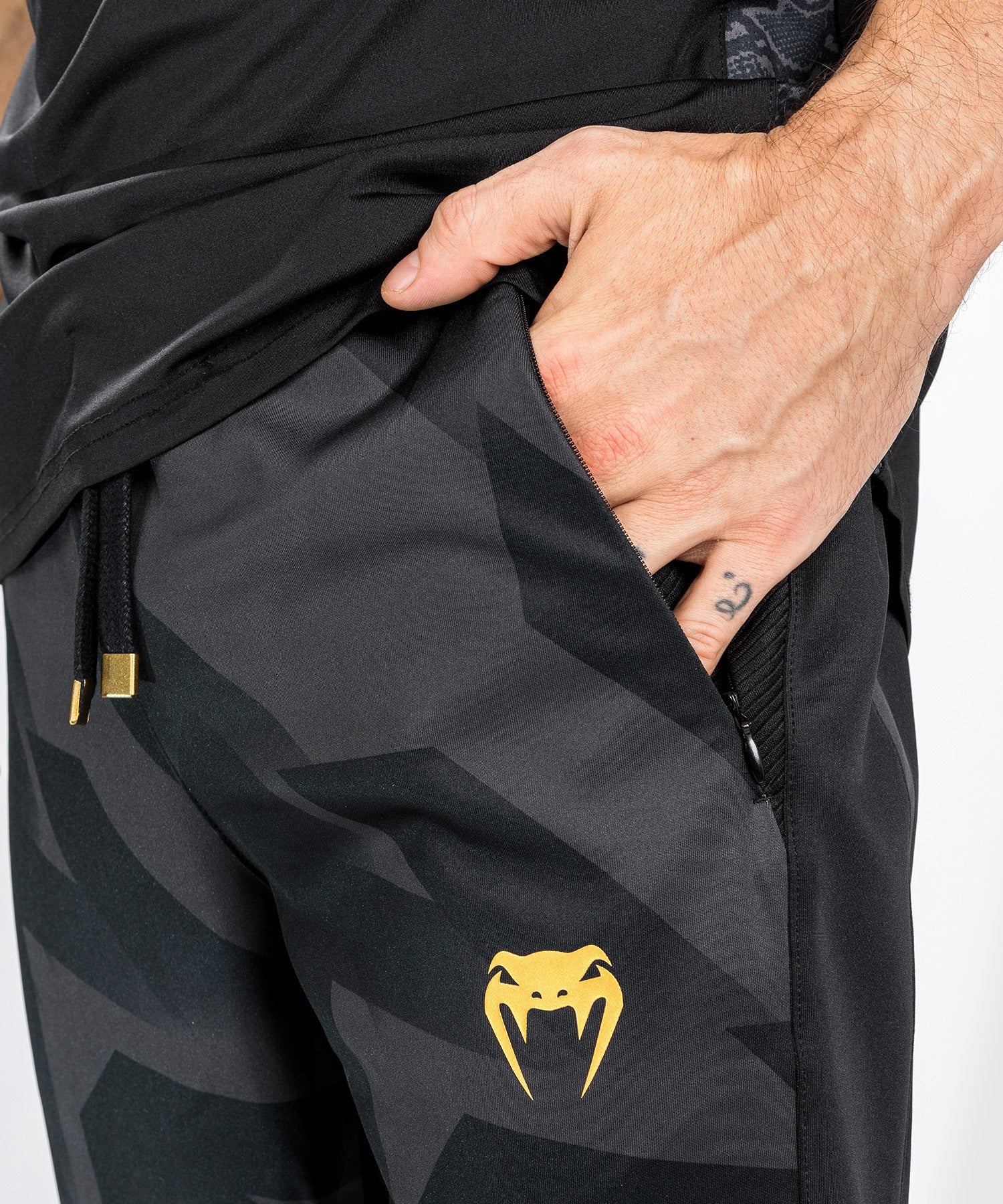 Black and gold mens joggers hotsell