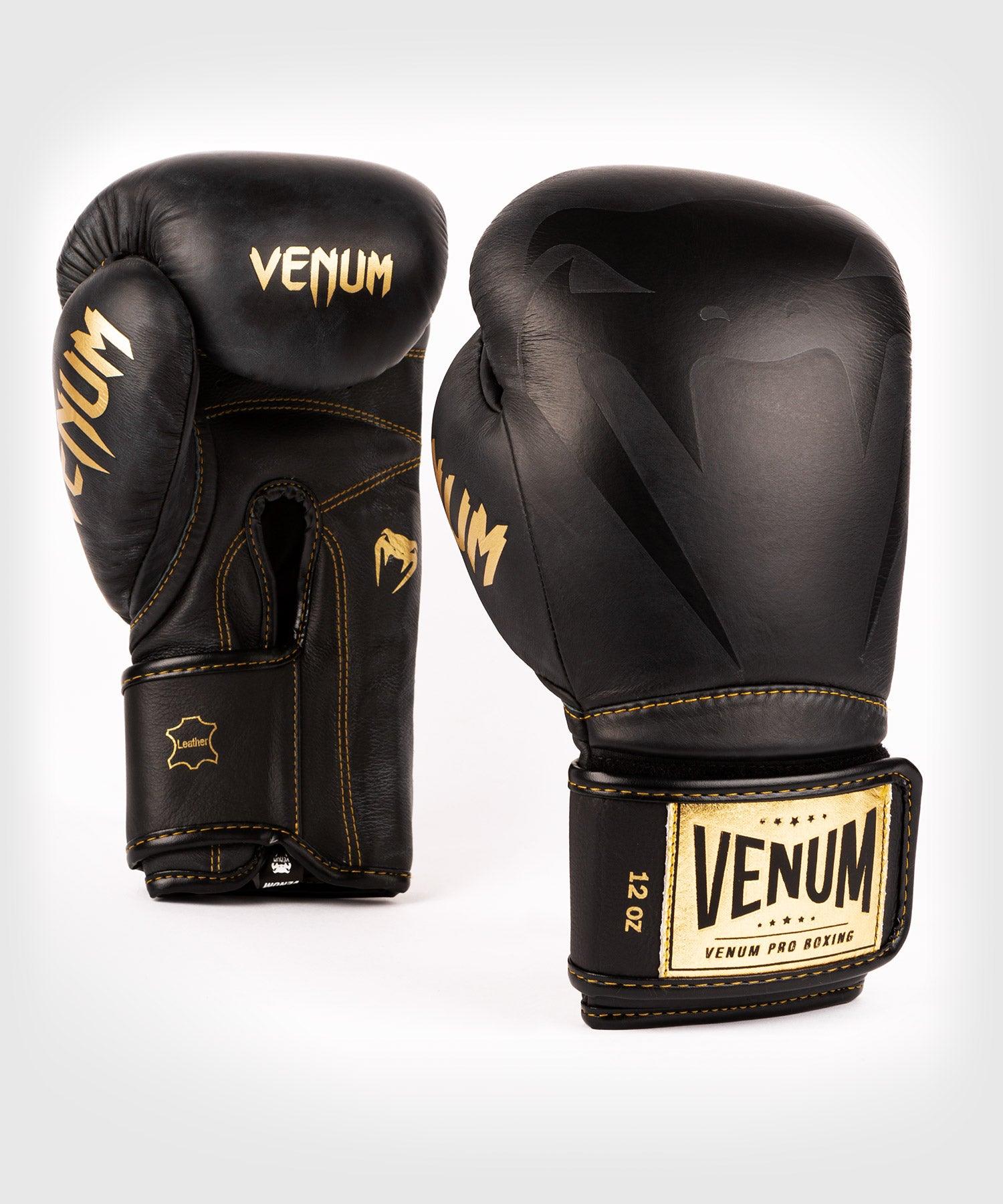 Venum Giant 2.0 Pro Boxing Gloves Velcro - Black/Black-Gold Picture 2