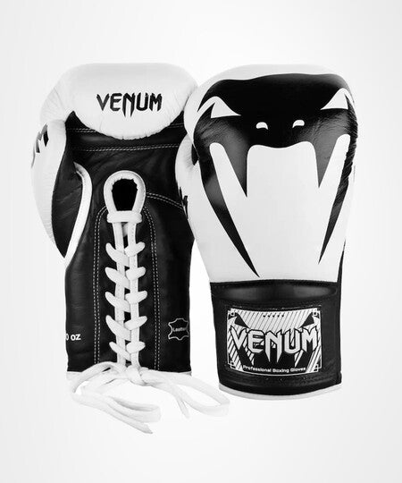 Venum Giant 2.0 Pro Boxing Gloves - With Laces - White/Black