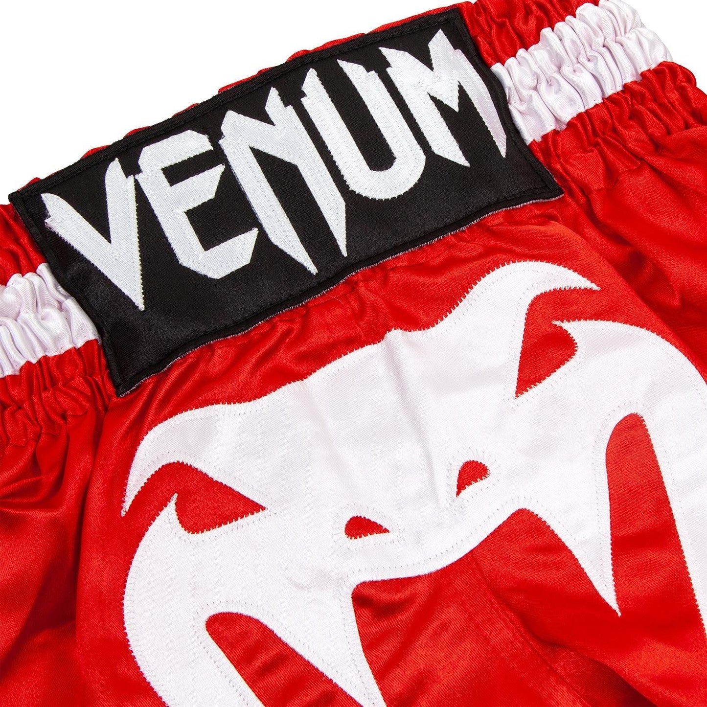 Venum Bangkok Inferno Kids Muay Thai Shorts - Red/White Picture 3