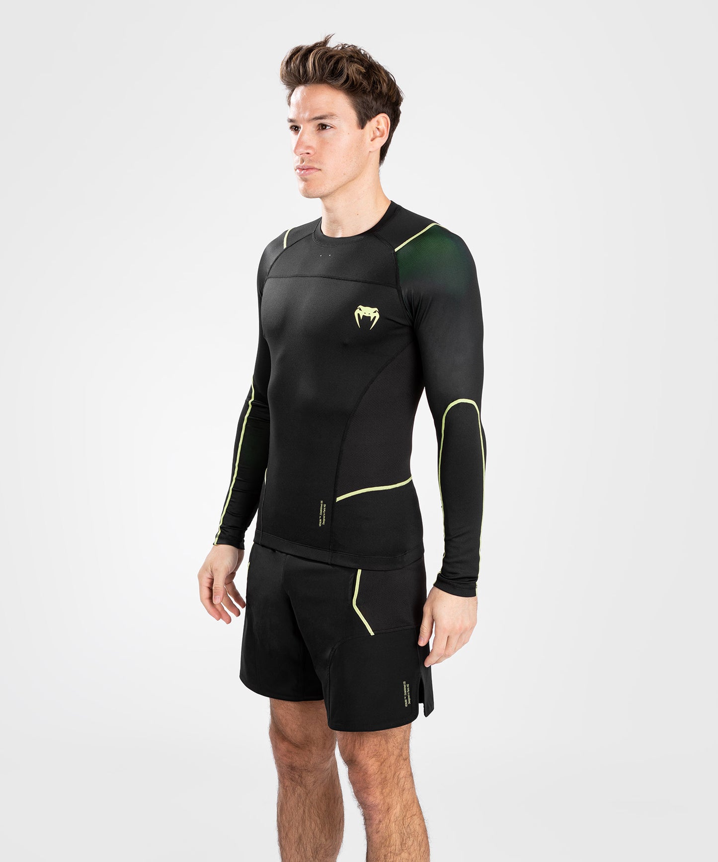 Venum Fusion 2.0 Rashguard long sleeves - Black/Yellow