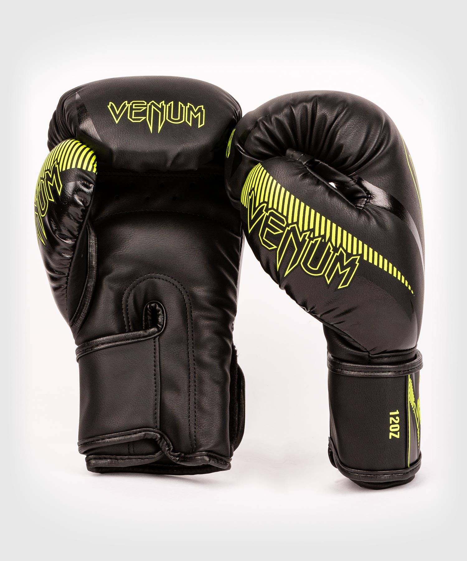 Venum Impact Boxing Gloves - Black/Neo Yellow