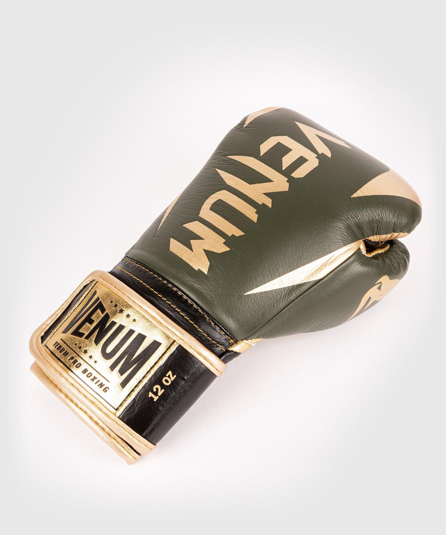 Venum Hammer Pro Boxing Gloves Velcro - Khaki/Gold Picture 6