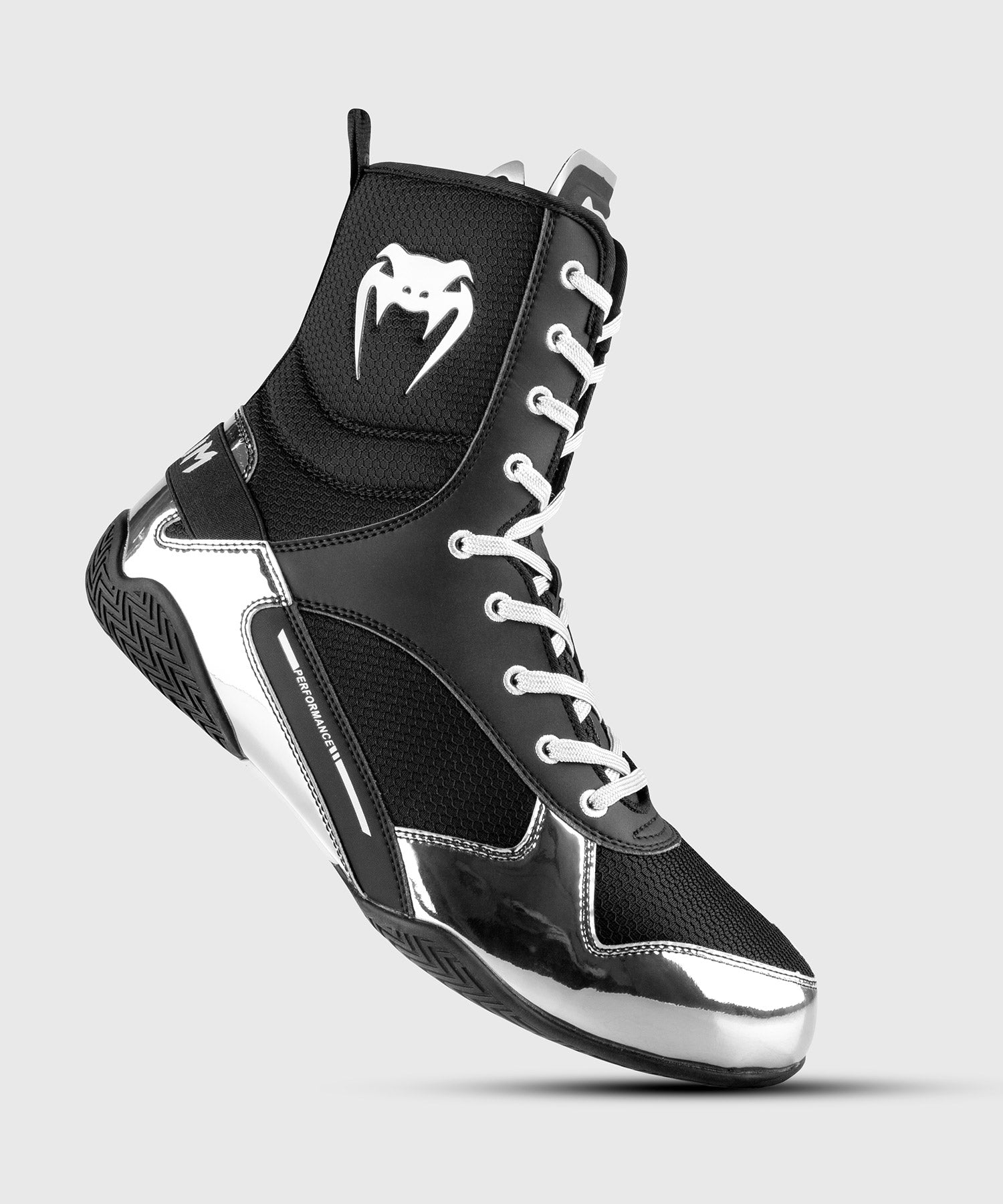 Venum Elite Boxing Shoes Black Silver
