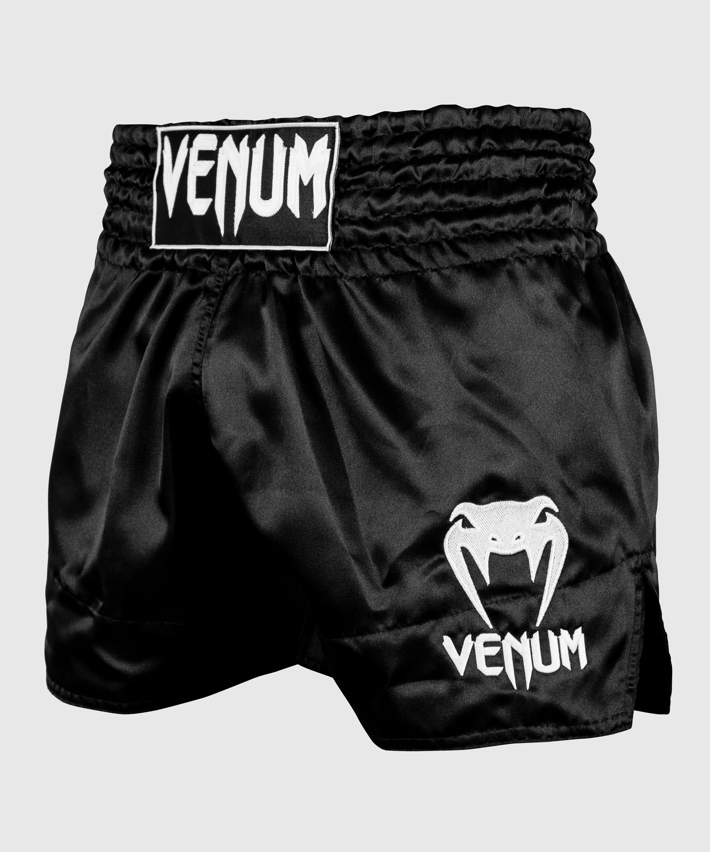 Venum Muay Thai Shorts Classic Black White