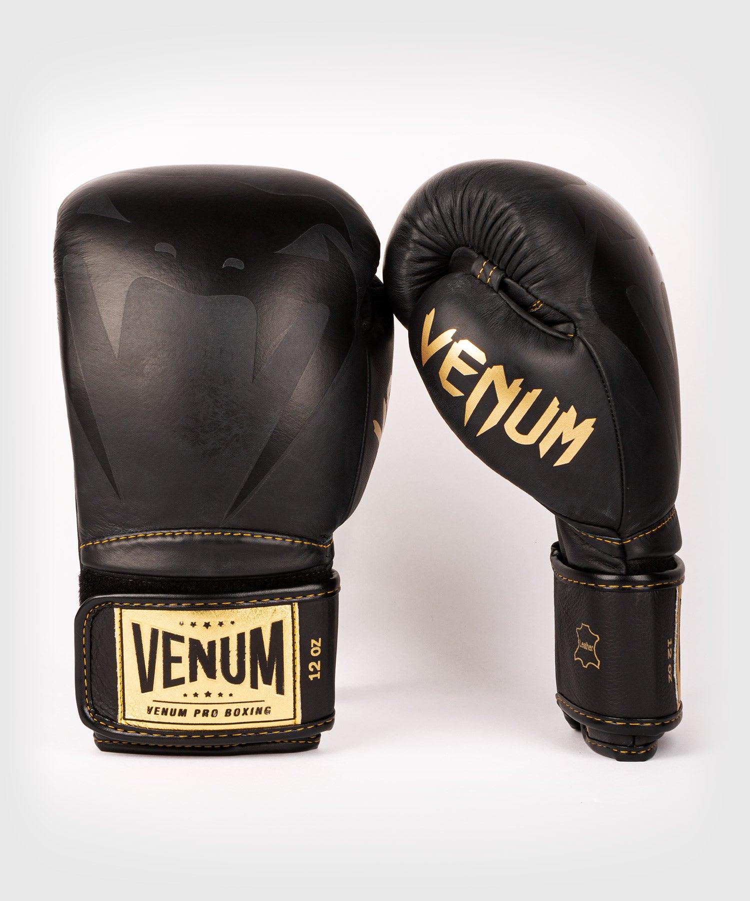 Venum Giant 2.0 Pro Boxing Gloves Velcro - Black/Black-Gold Picture 1