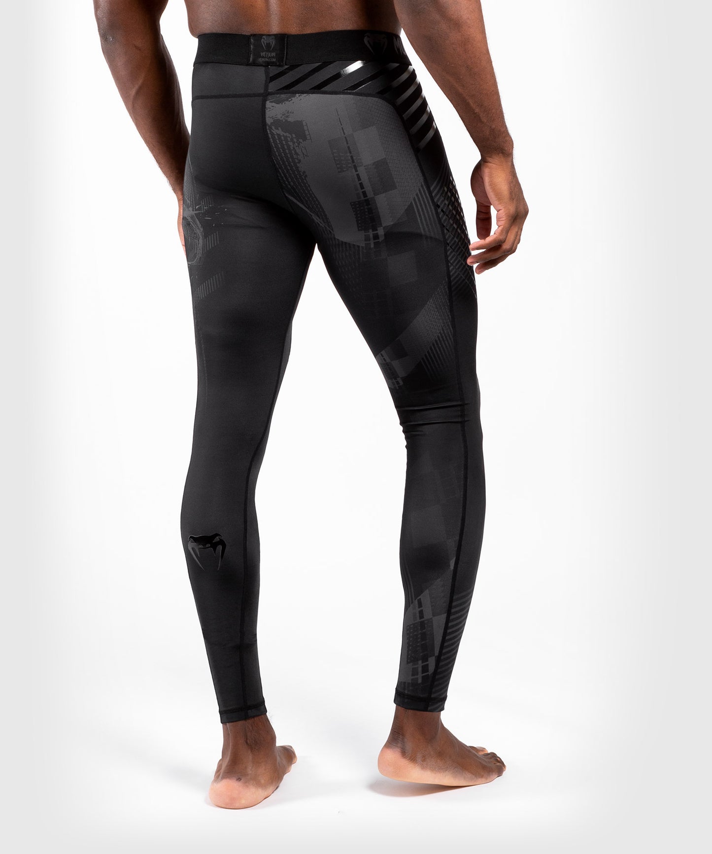 Venum Skull Compression Tights - Black/Black