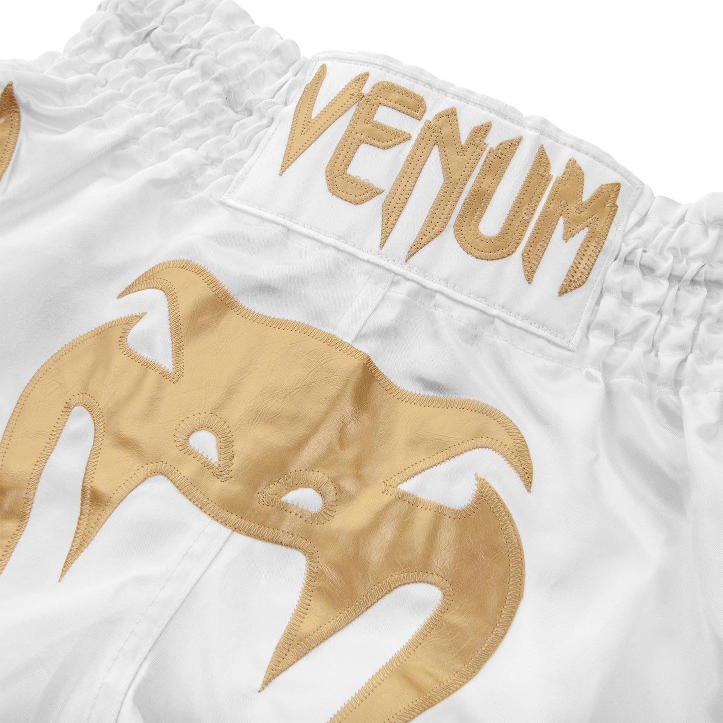 Venum Bangkok Inferno Muay Thai Shorts - White/Gold Picture 3