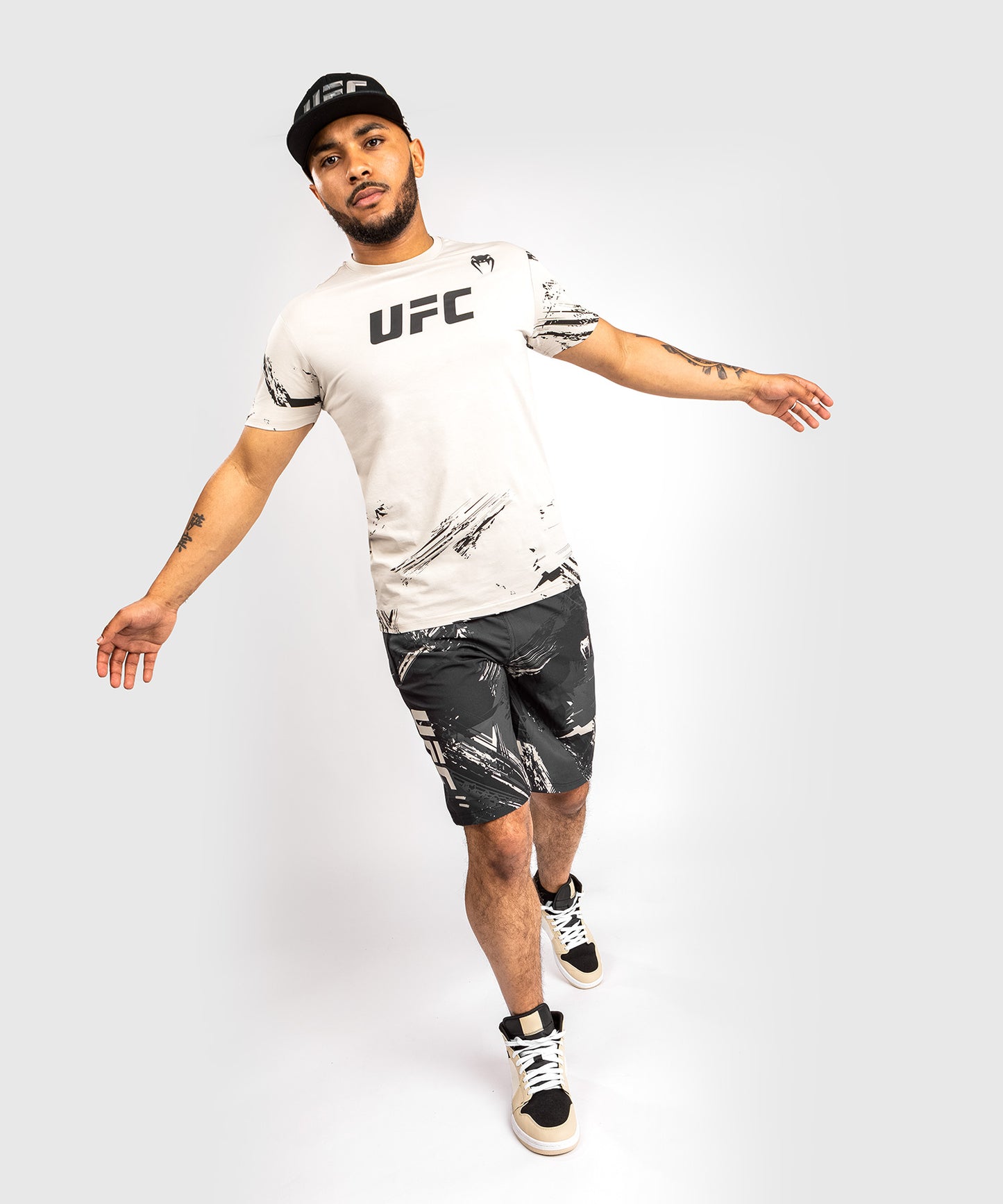 UFC Venum Authentic Fight Week 2.0 Men’s Short Sleeve T-Shirt - Sand