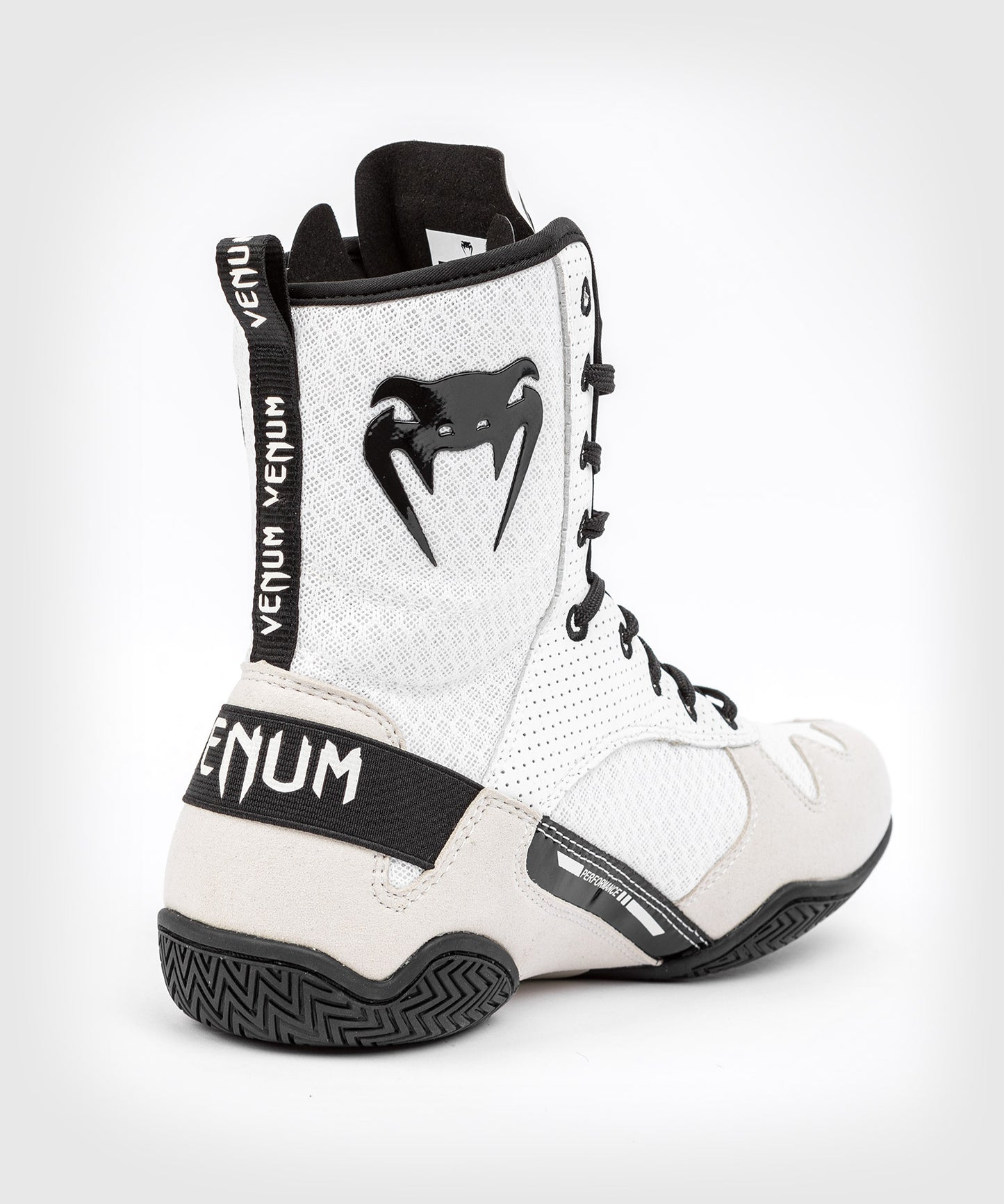 Venum Elite Boxing Shoes - White/Black