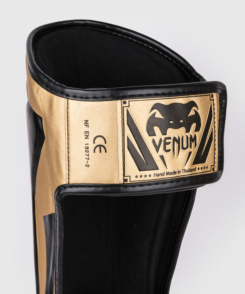 Venum Elite Standup Shin guards - Gold/Black