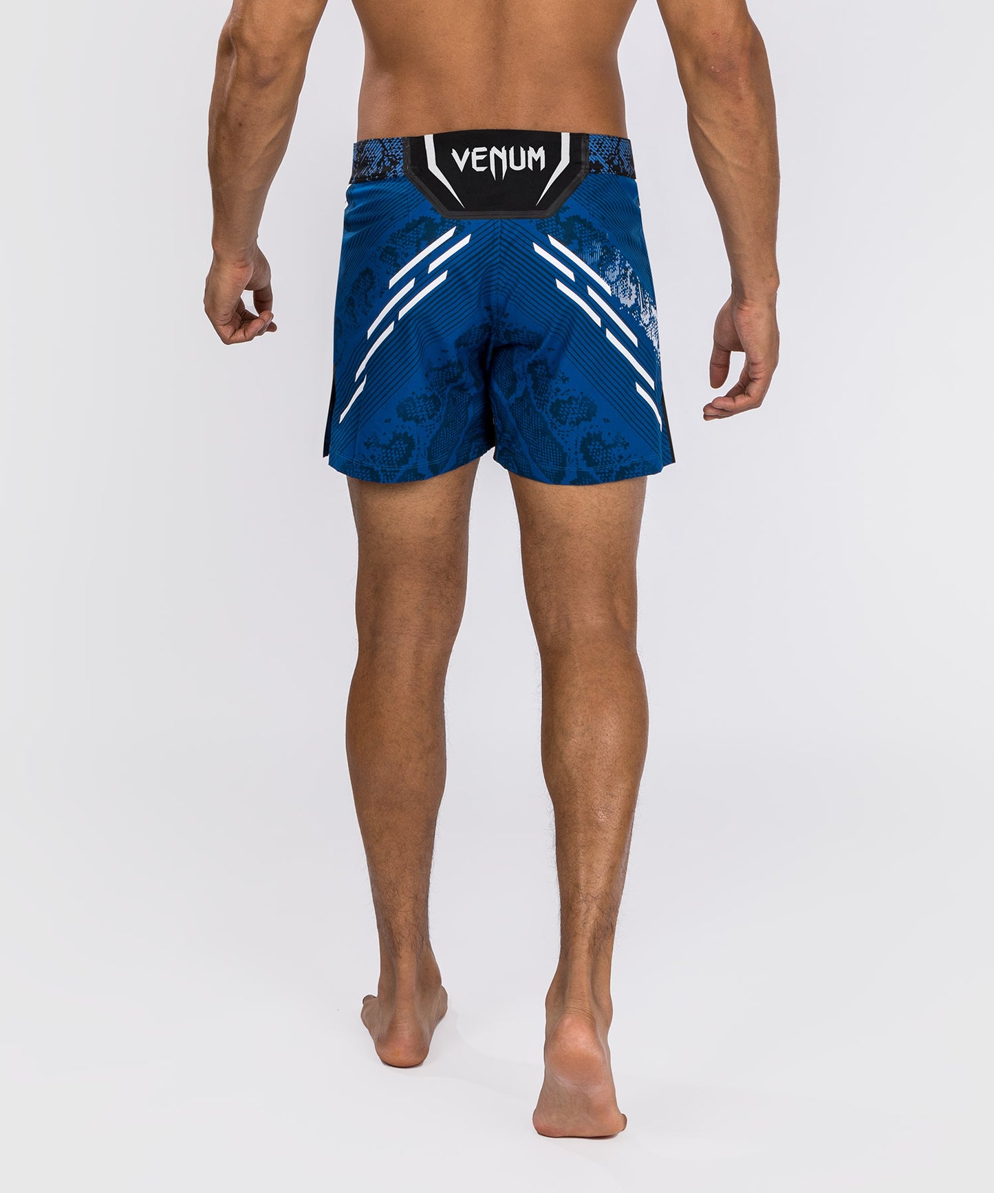 UFC Adrenaline by Venum Authentic Fight Night Men's Fight Shorts - Long Fit  - Blue - MMA shop