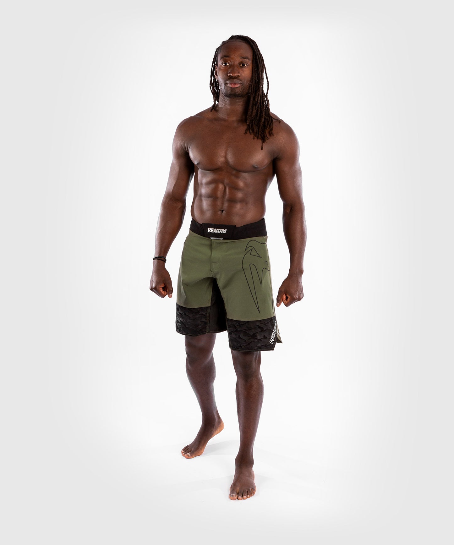 Venum Light 4.0 Fightshort - Khaki/Silver