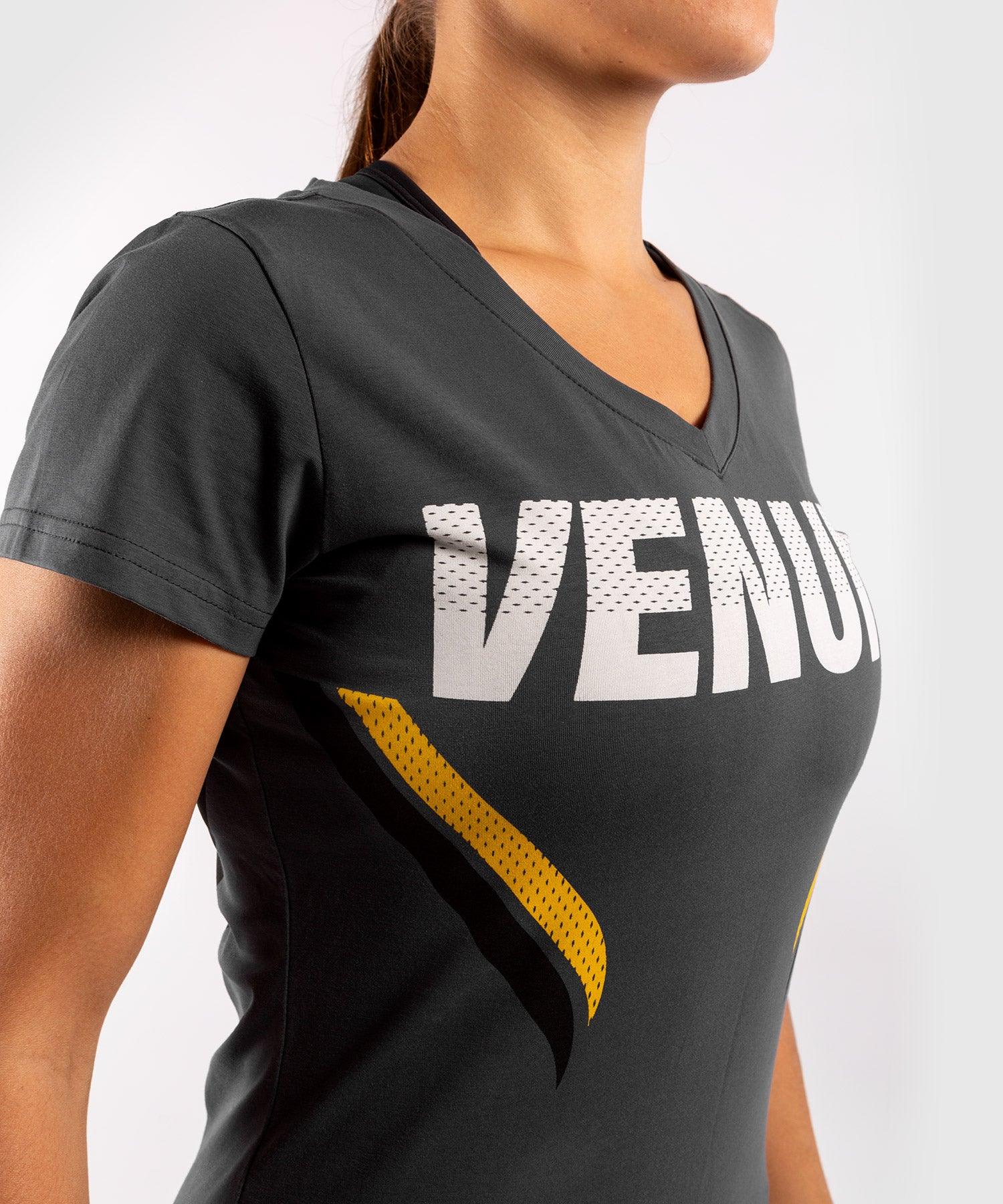 Venum ONE FC Impact T-shirt - for women - Grey/Yellow Picture 5