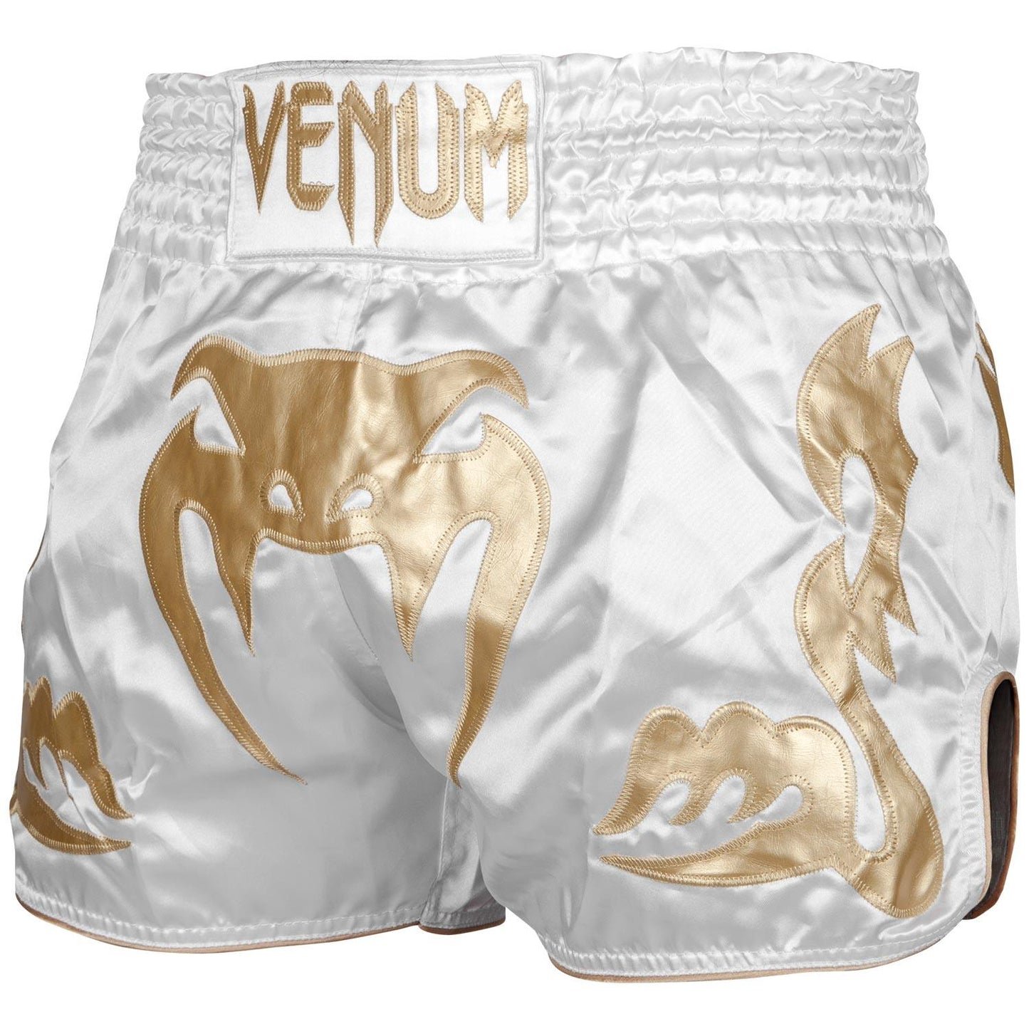 Venum Bangkok Inferno Muay Thai Shorts - White/Gold Picture 6