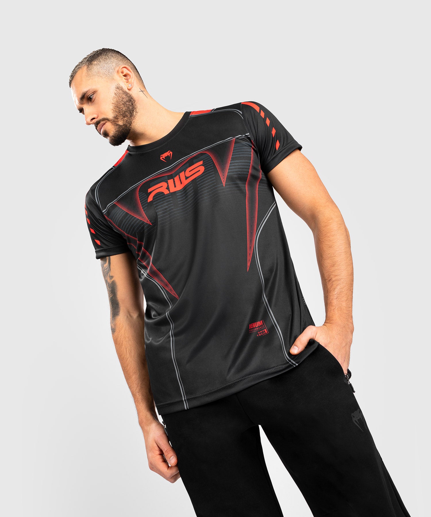 RWS x Venum Dry Tech T Shirt Black Venum