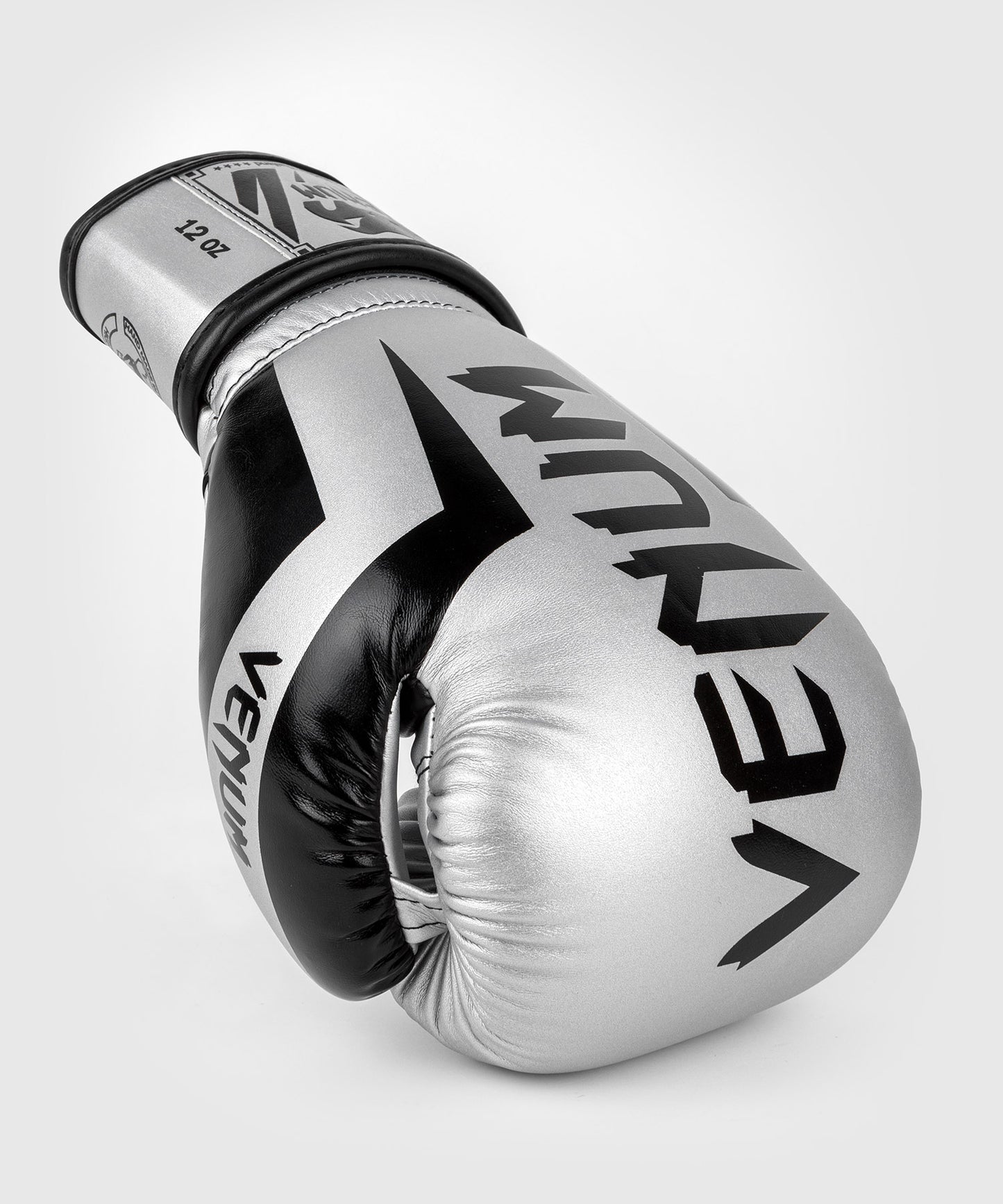 Venum Elite Boxing Gloves - Silver/Black