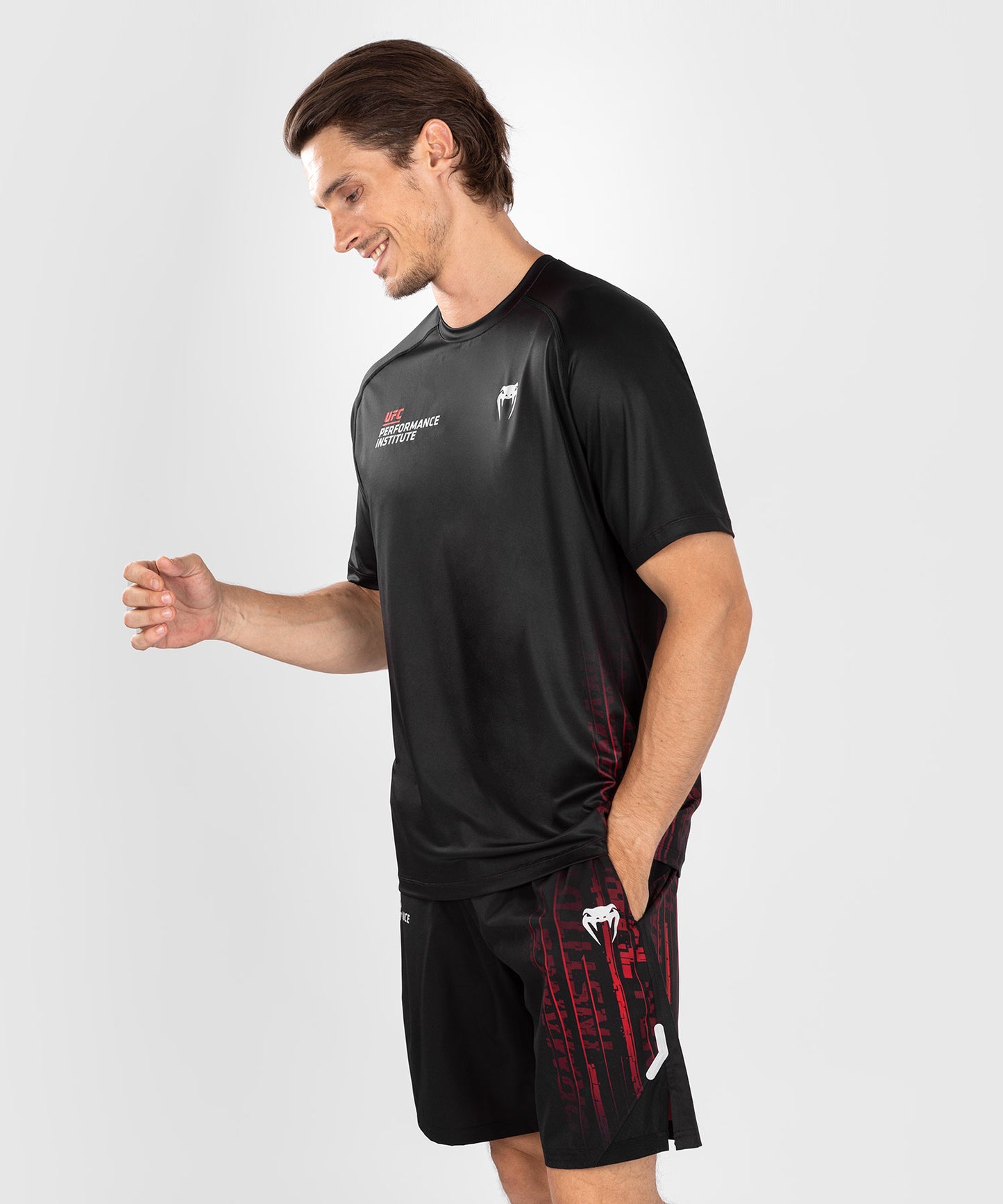 UFC Venum Performance Institute 2.0 Men’s Dry-Tech Shirt - Black/Red