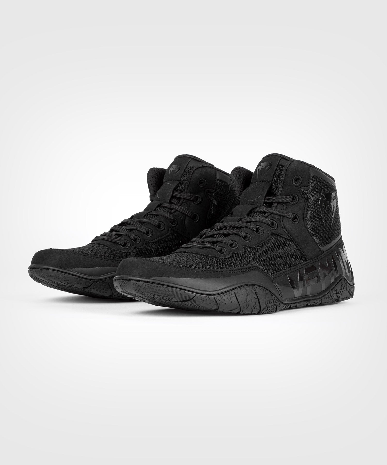 Venum Elite Wrestling Shoes Black Black