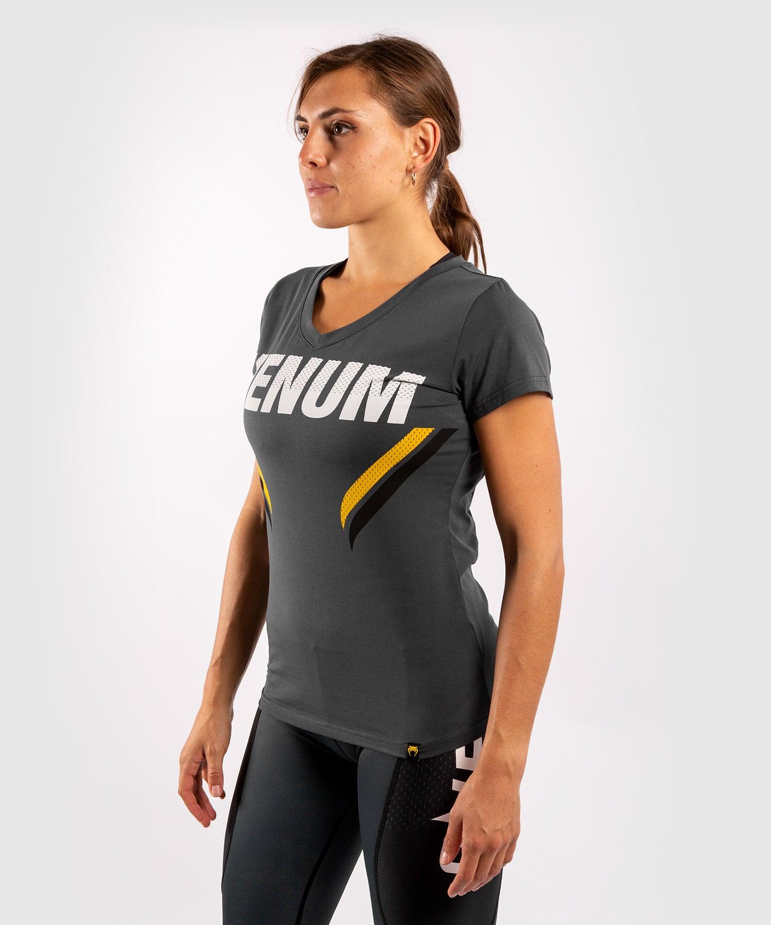 Venum ONE FC Impact T-shirt - for women - Grey/Yellow Picture 3