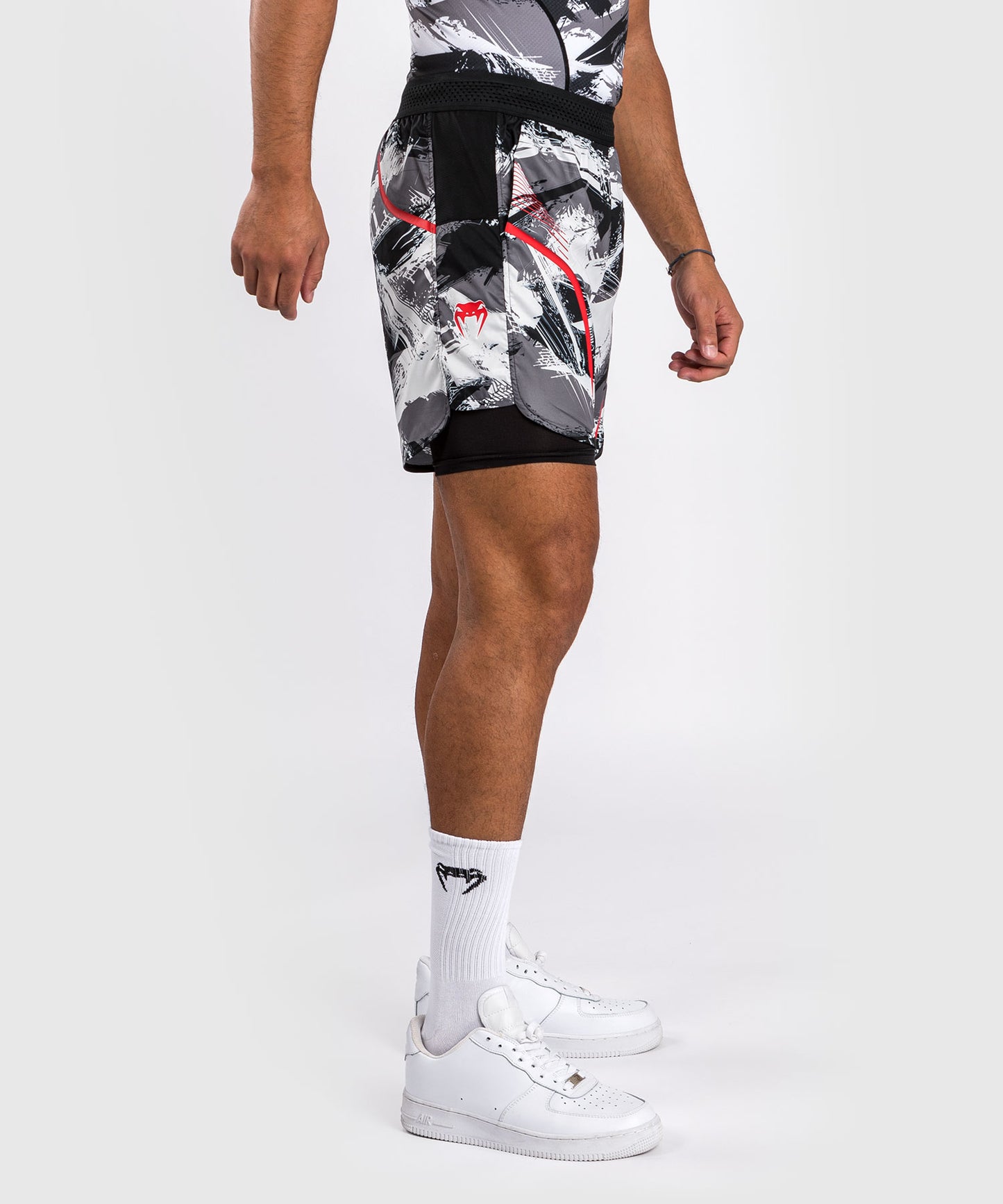 Venum Electron 3.0 Training shorts - Grey/red