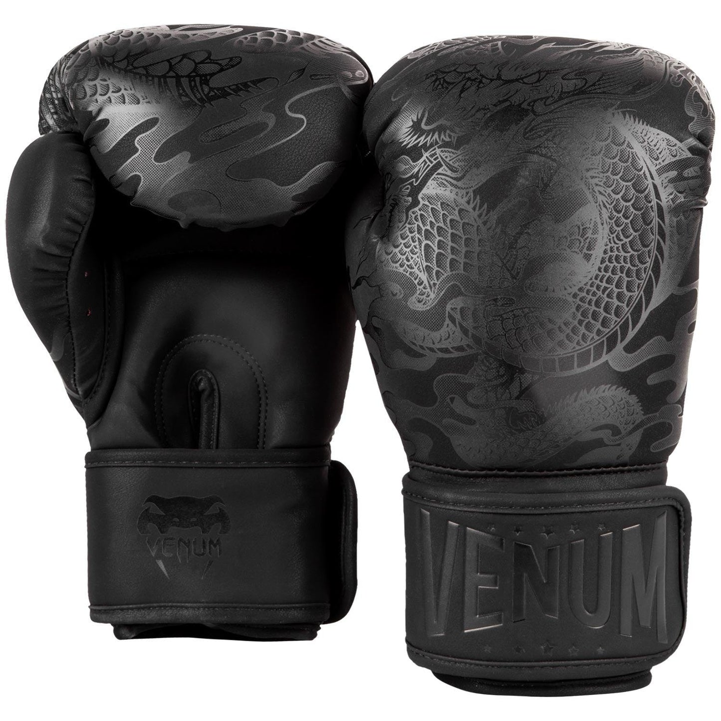 Venum Dragon's Flight Boxing Gloves - Black/Black Picture 3