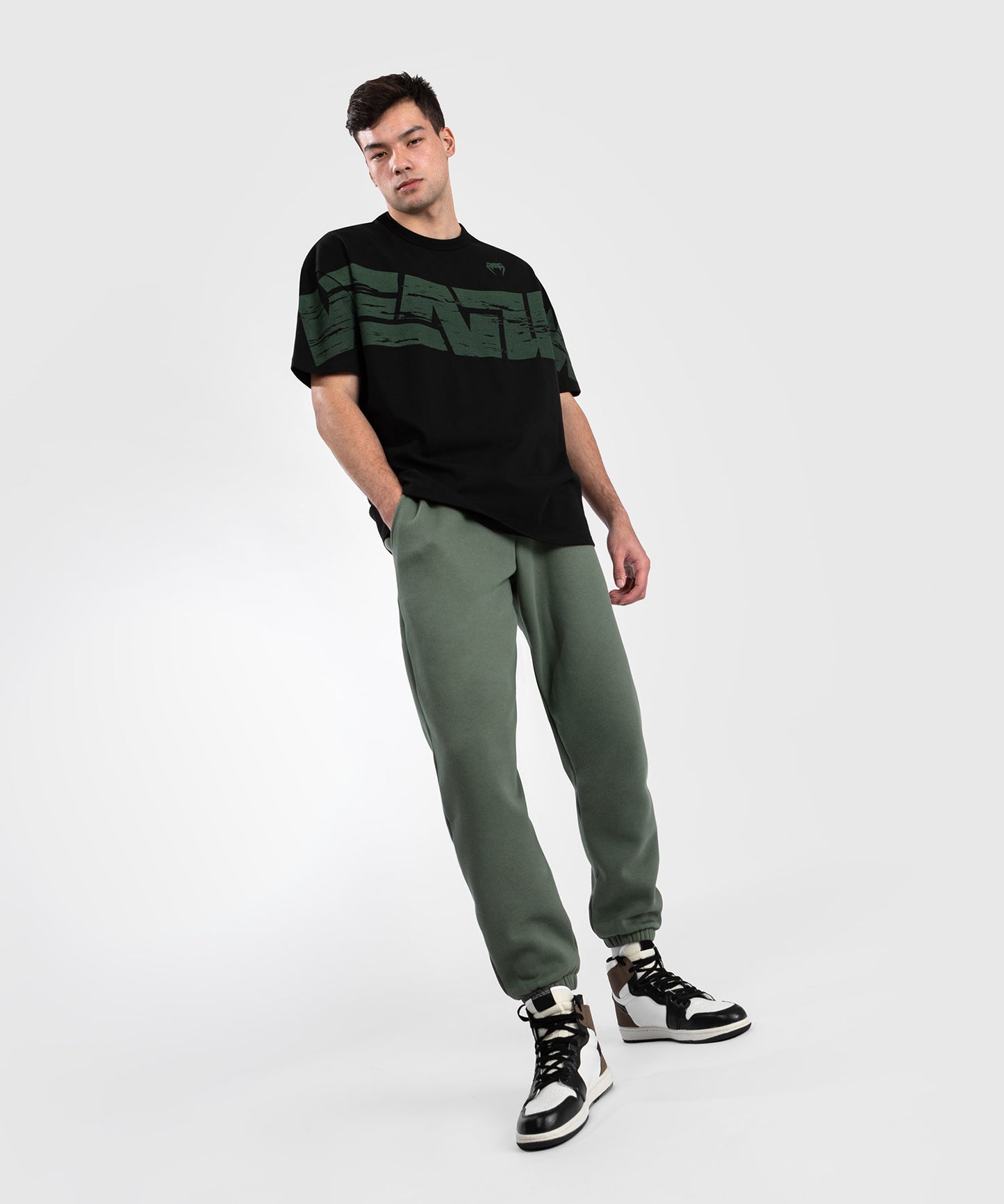 Venum Connect XL T-shirt - Black/Green