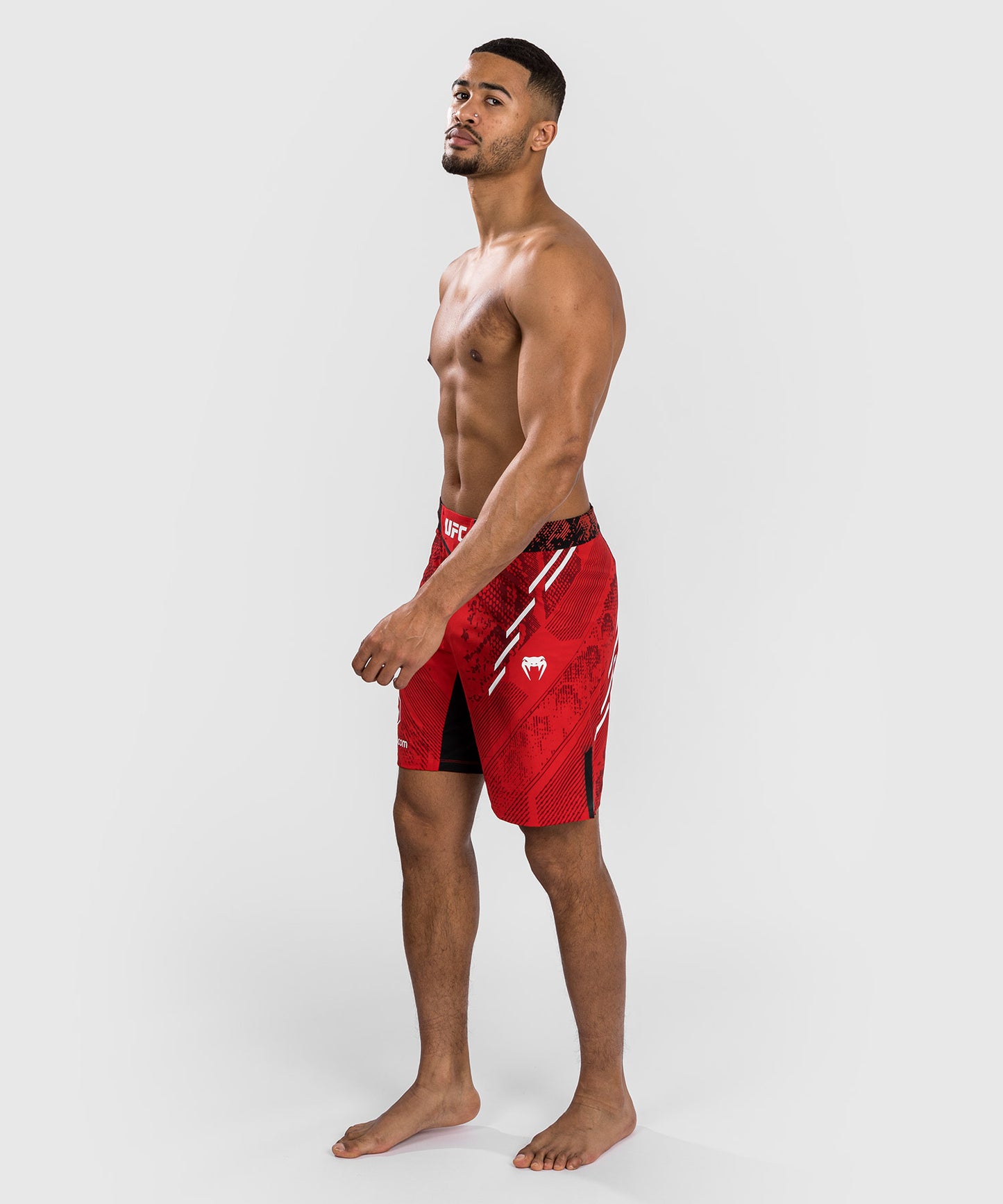 UFC Adrenaline by Venum Authentic Fight Night Men's Fight Short - Long Fit - Red