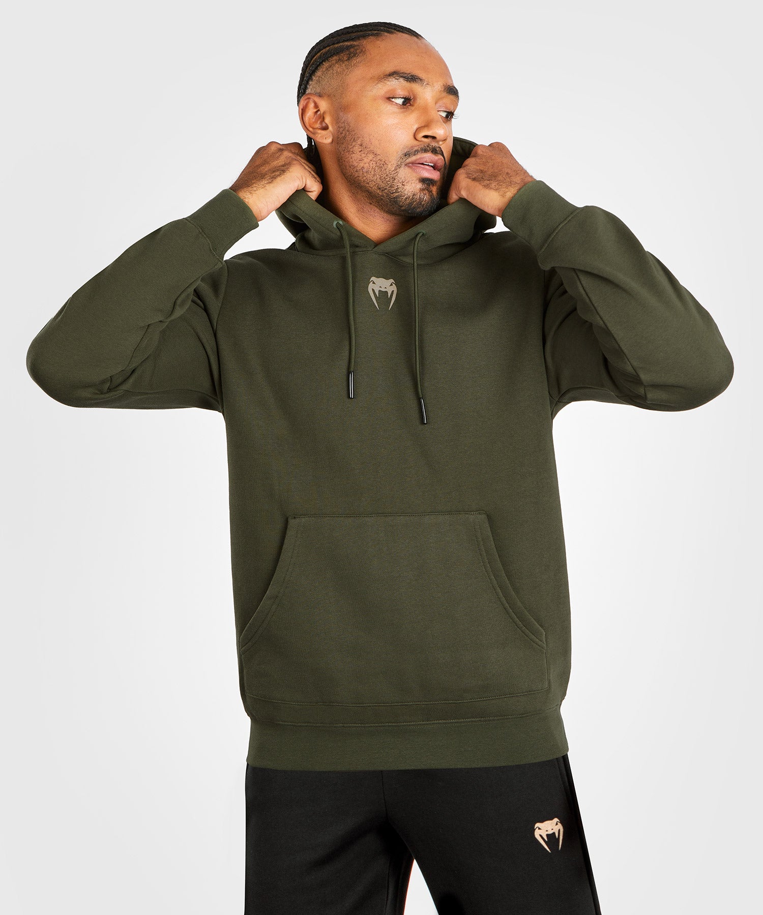 UFC Adrenaline by Venum Fight Week Men s Pullover Hoodie Khaki