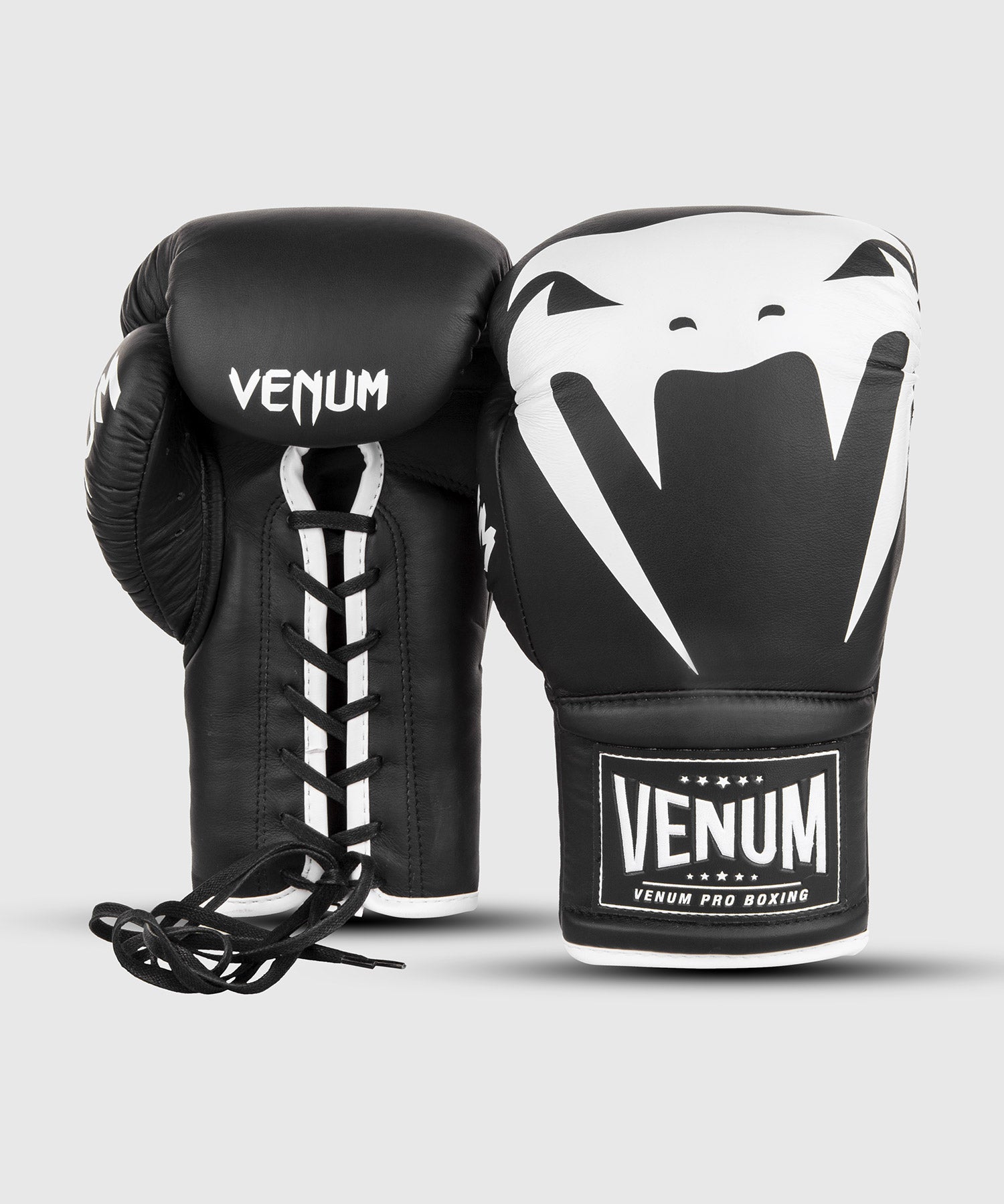 Venum Giant 2.0 Pro Boxing Gloves With Laces Black White Venum