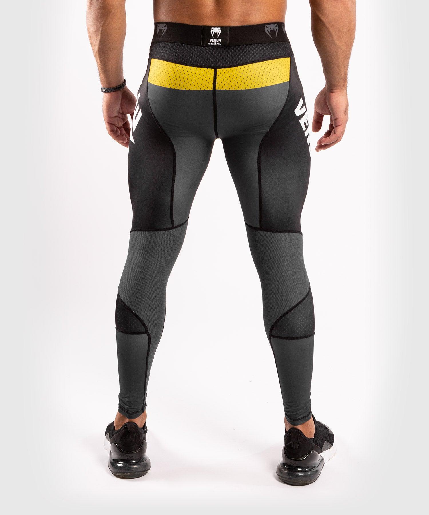 Venum ONE FC Impact Compresssion Tights - Grey/Yellow Picture 2