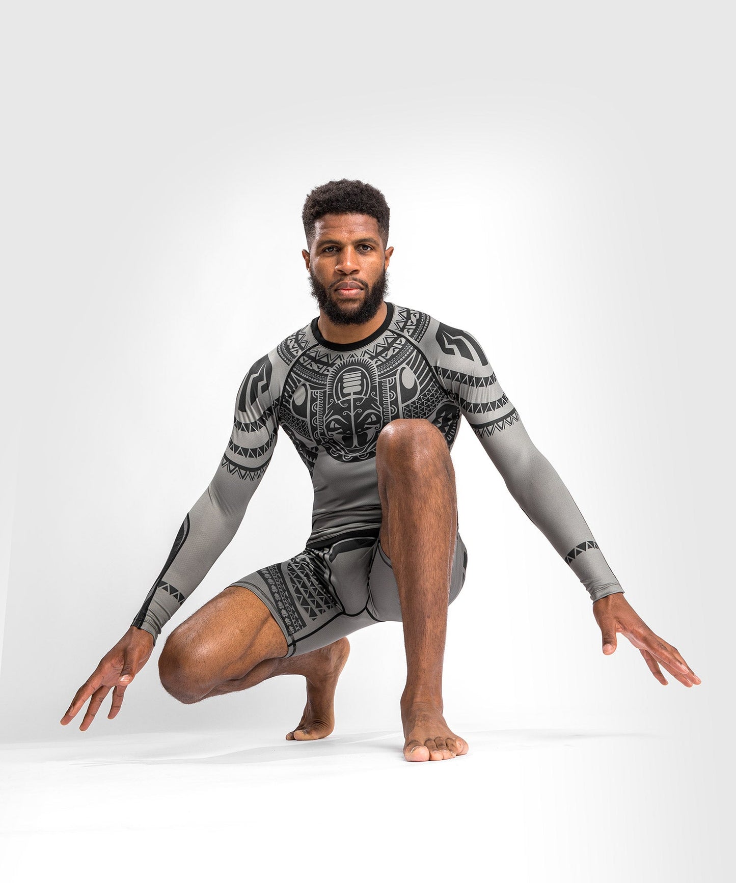 Venum Nakahi Rashguard - Long Sleeves - Grey