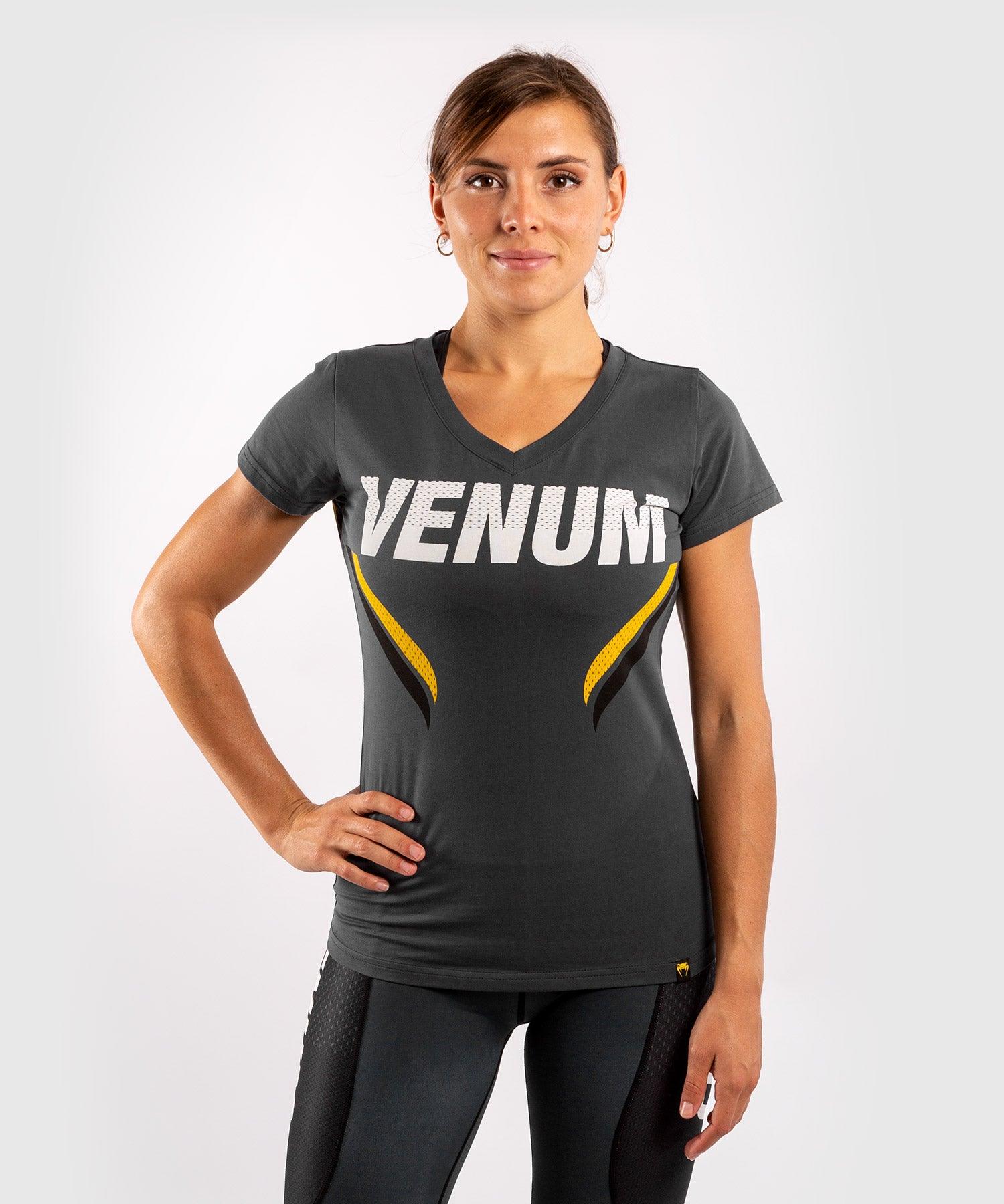Venum ONE FC Impact T-shirt - for women - Grey/Yellow Picture 1