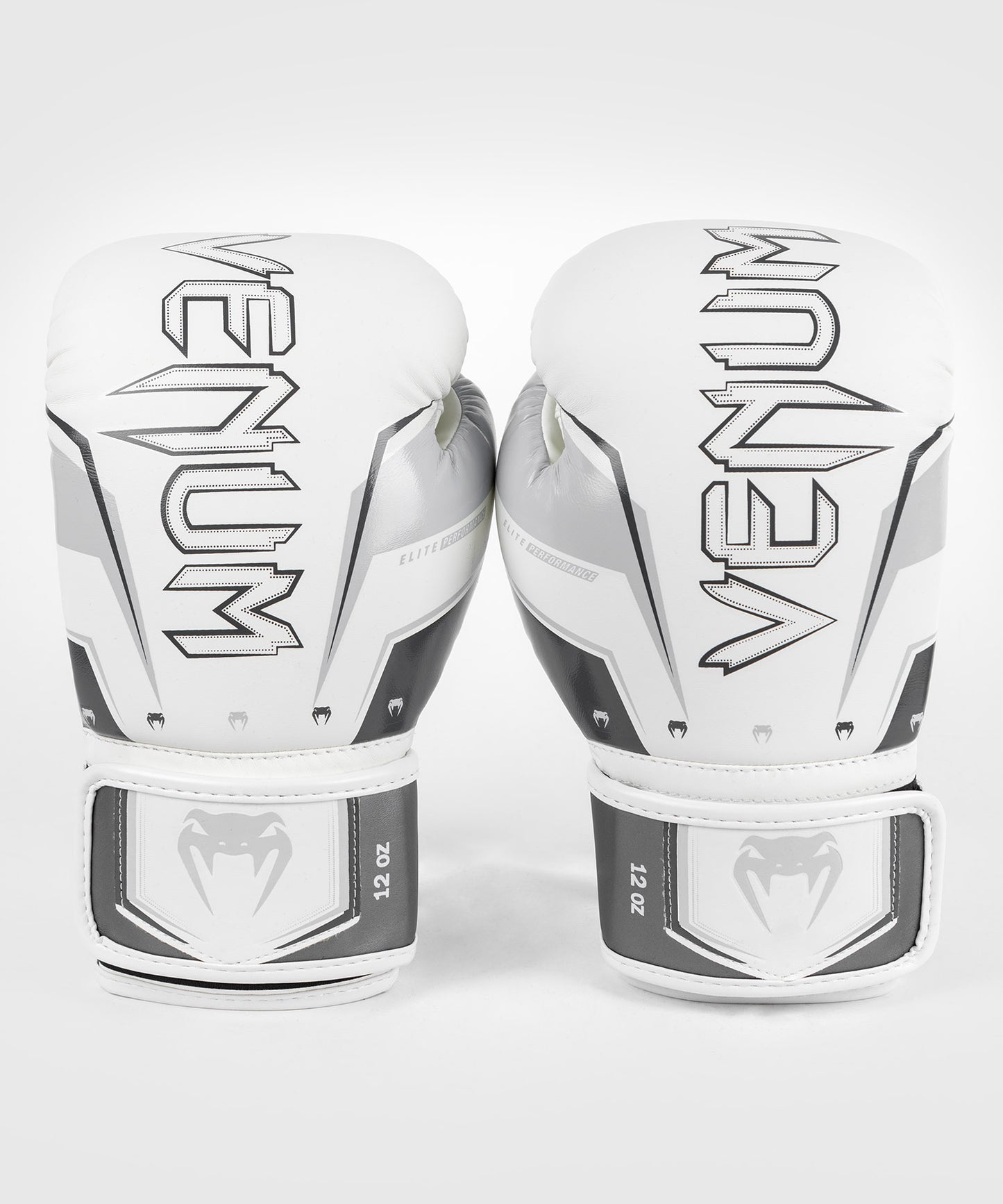 Venum Elite Evo Boxing Gloves - Grey/White