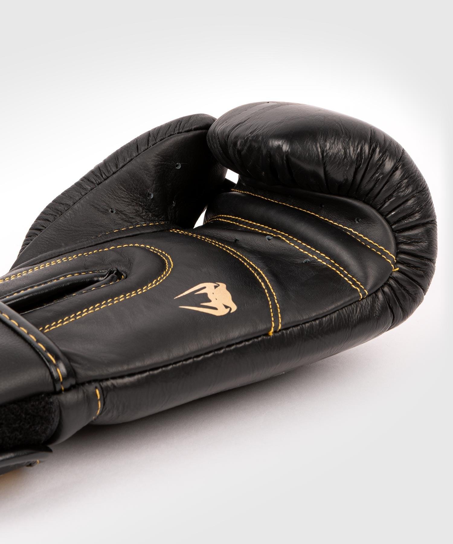 Venum Shield Pro Boxing Gloves Velcro - Black/Black-Gold Picture 6