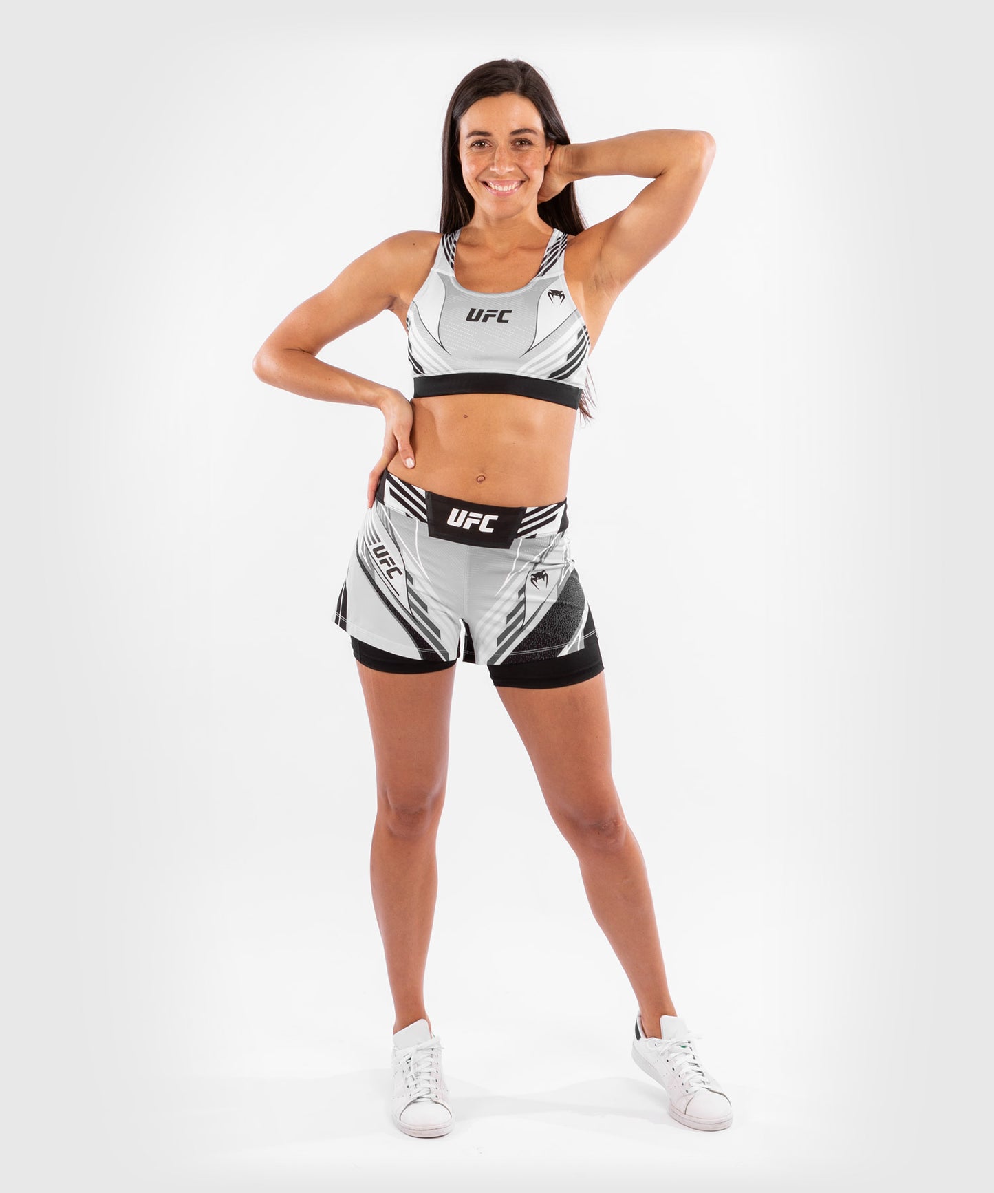 UFC Venum Authentic Fight Night Women's Shorts - Short Fit - White